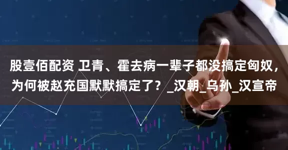 股壹佰配资 卫青、霍去病一辈子都没搞定匈奴，为何被赵充国默默搞定了？_汉朝_乌孙_汉宣帝